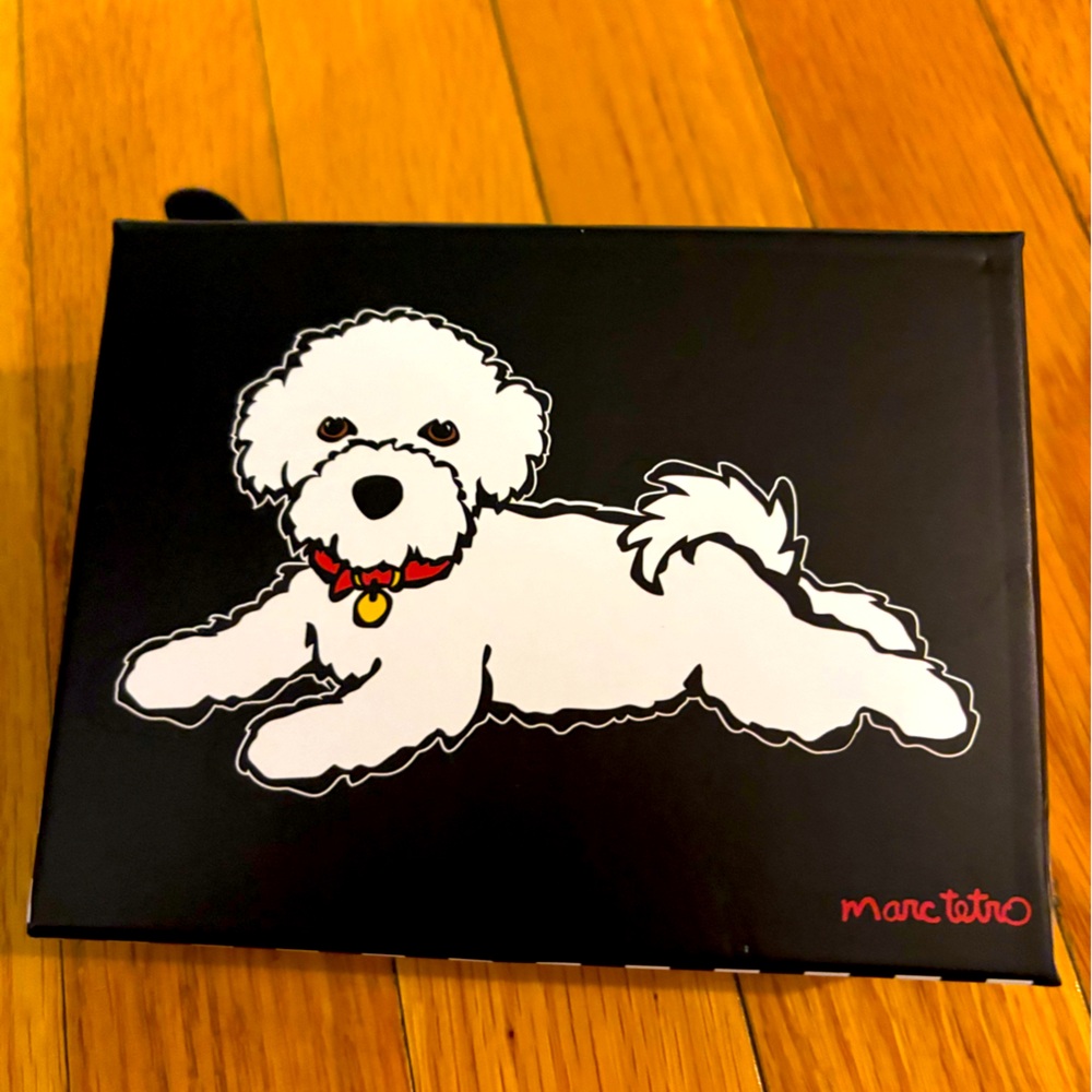 Marc Tetro Black Wallet Bichon NWT‎